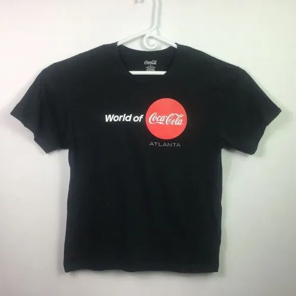 World of Coca-Cola Atlanta T Shirt‎ Mens Size L Black Tee Graphic Logo Unisex - Picture 3 of 5